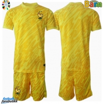 Frankrike Keeper Hjemmedraktsett Barn EM 2024 Kortermet (+ Korte bukser)